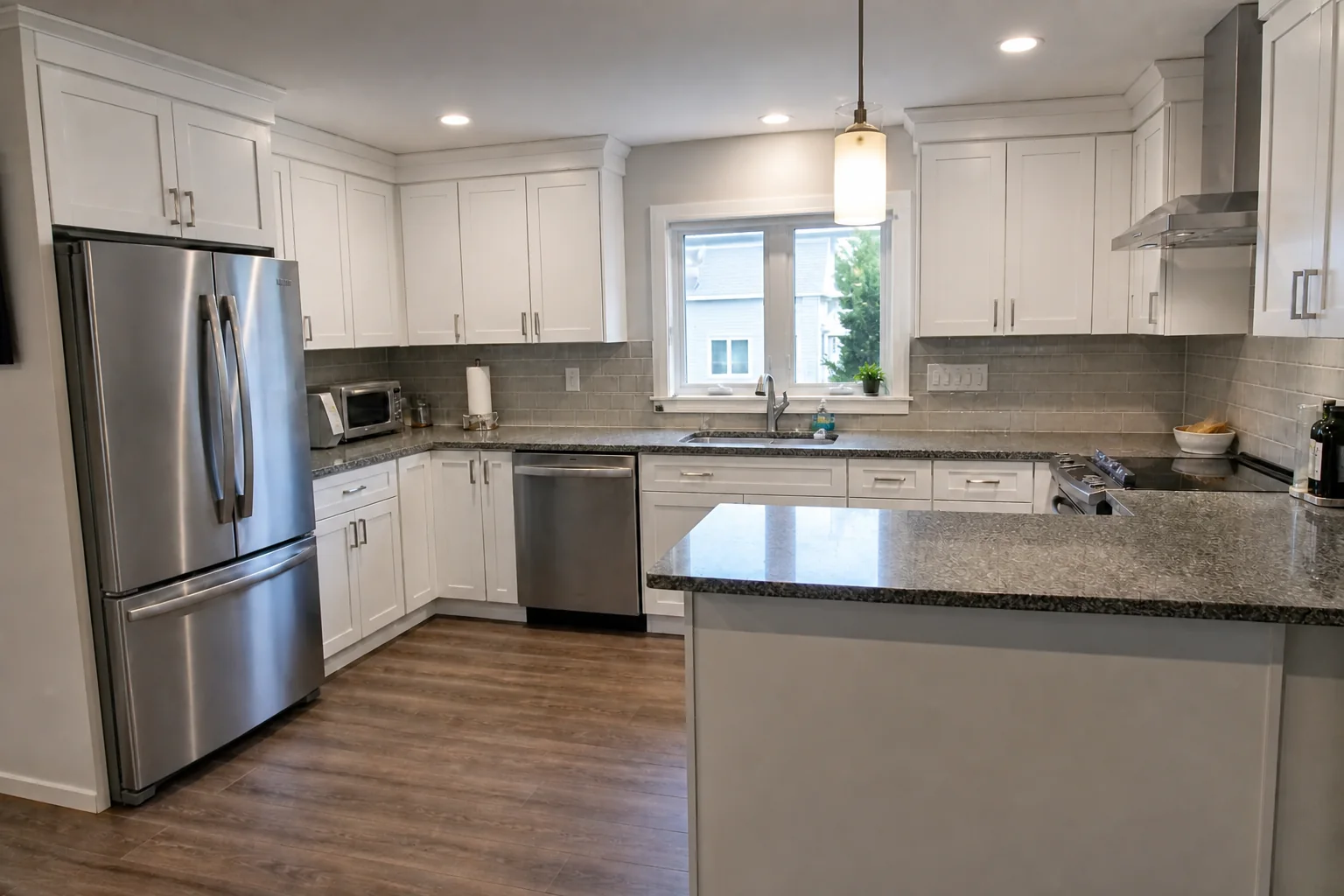 Kitchen after natural photo editing